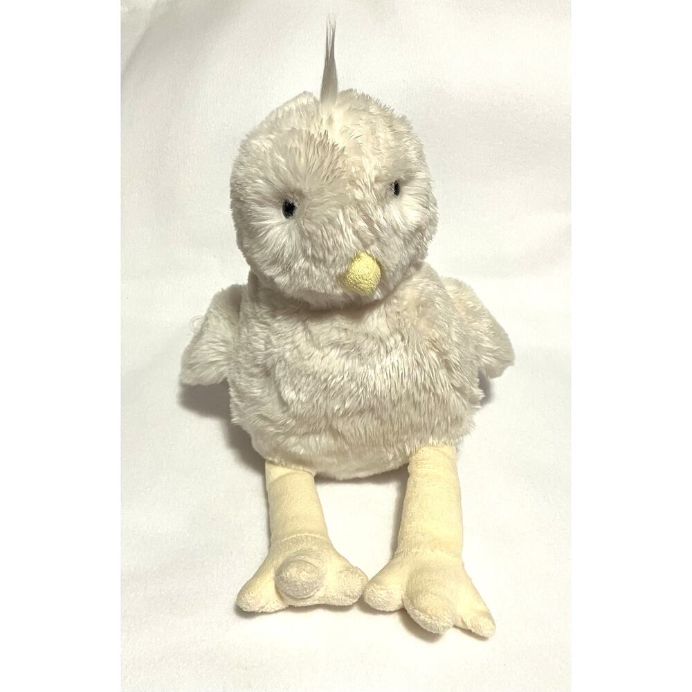 Pottery Barn Kids 2015 Plush Stuffed Animal Chicken Bird Ivory Color 14” Easter